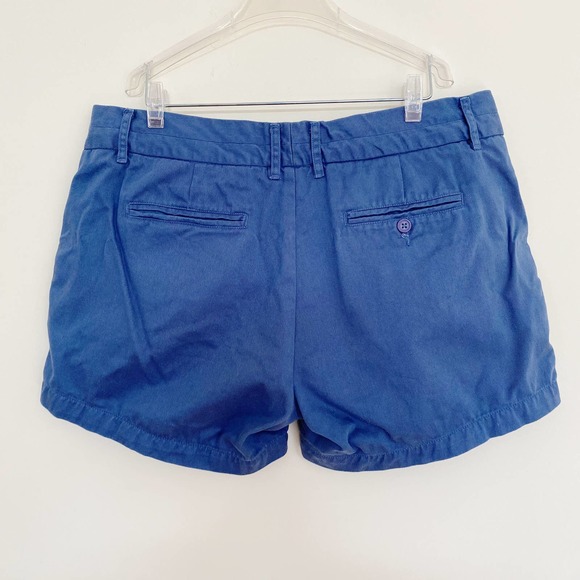 Cuffy’s of Cape Cod Shorts Womens Classic Blue Chino Flat Front Coastal Grandma - Picture 2 of 7